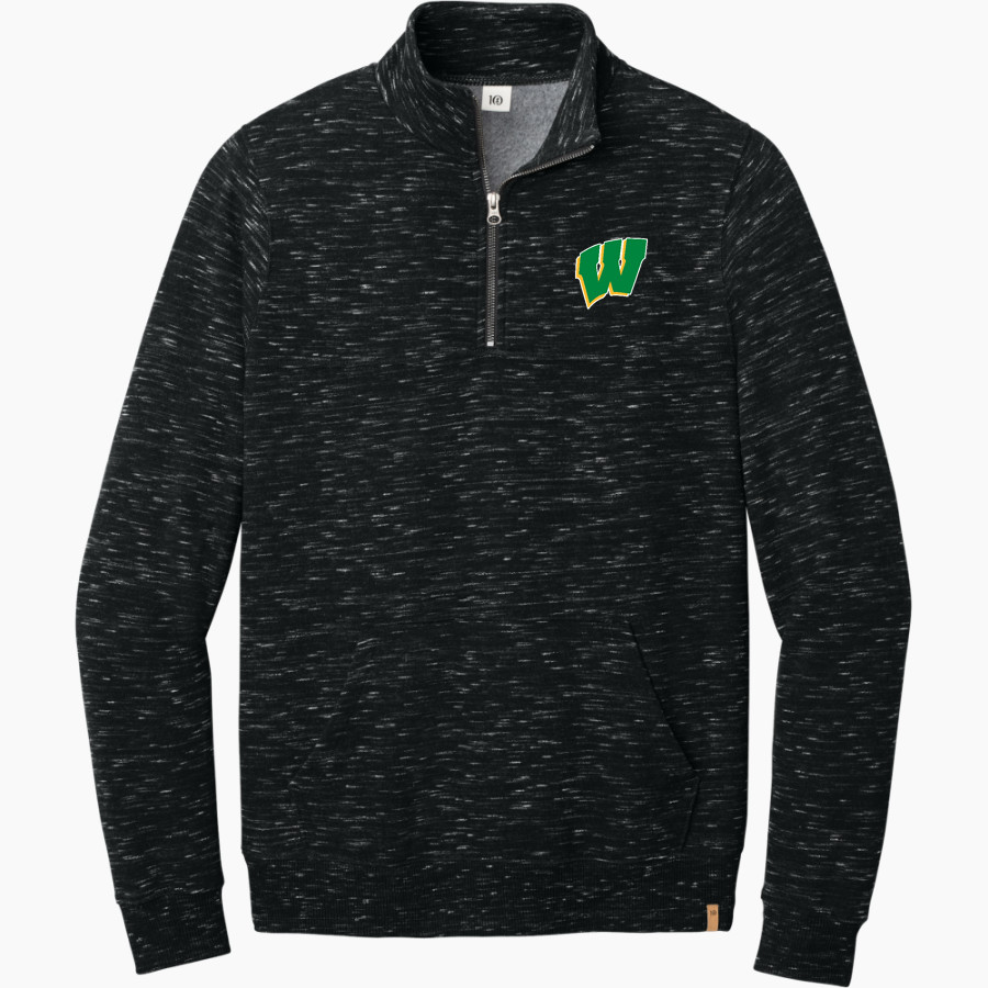 WEST DAVIDSON HIGH SCHOOL DRAGONS tentree Men's Space Dye 1/4-Zip Fleece Pullover