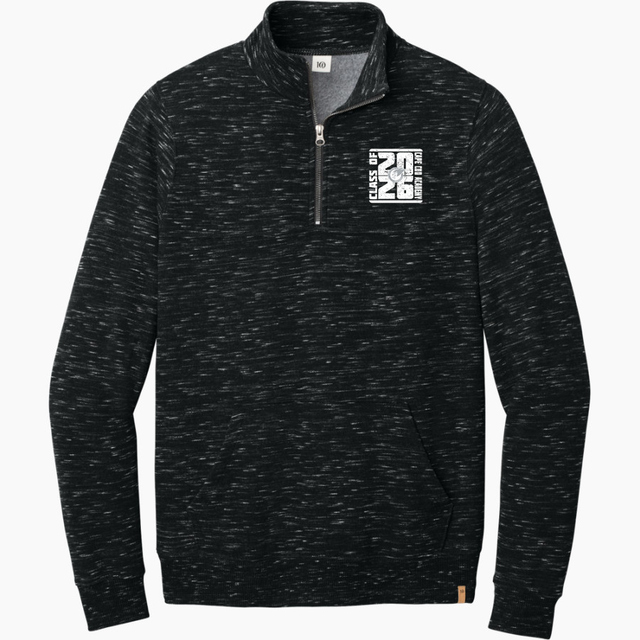 Cape Cod Academy Seahawks tentree Men's Space Dye 1/4-Zip Fleece Pullover