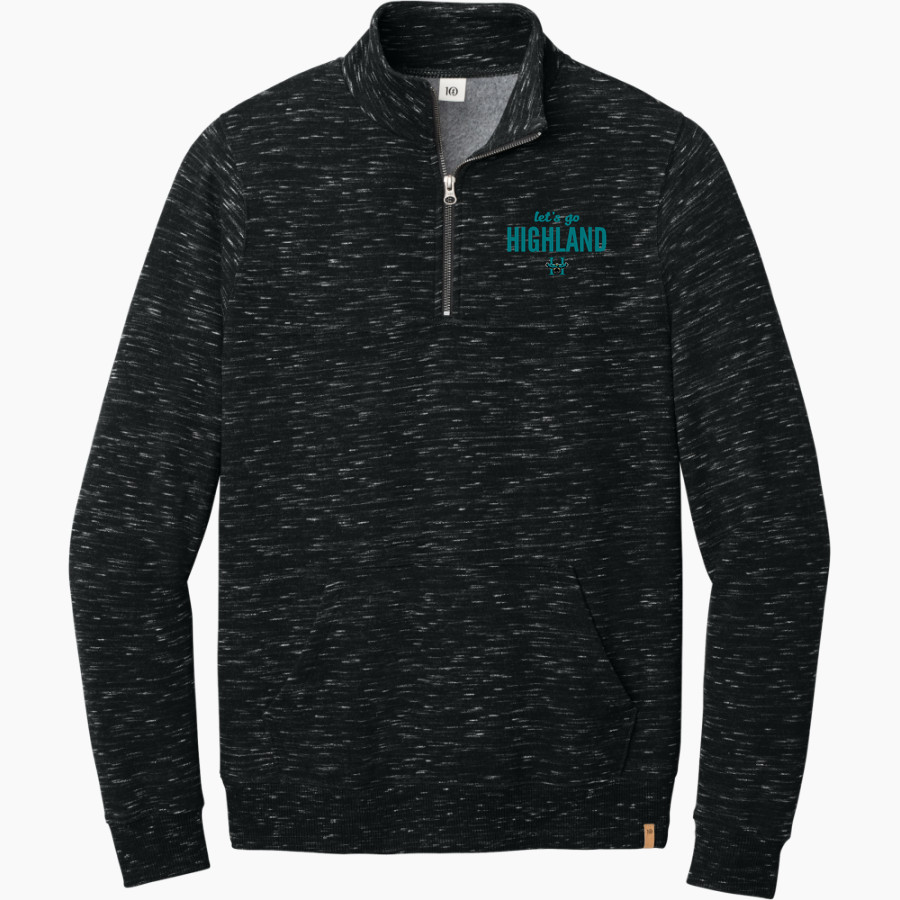Highland Hawks <span class="pdp-name-mascot">Highland Hawks</span> tentree Men's Space Dye 1/4-Zip Fleece Pullover