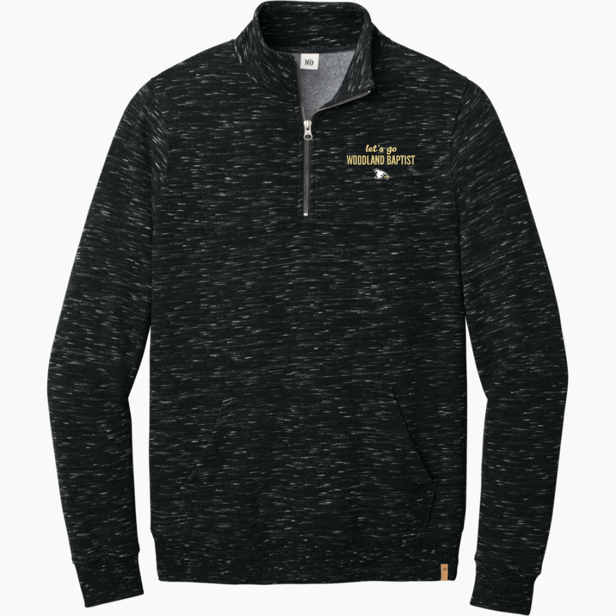 Woodland Baptist Eagles tentree Men's Space Dye 1/4-Zip Fleece Pullover