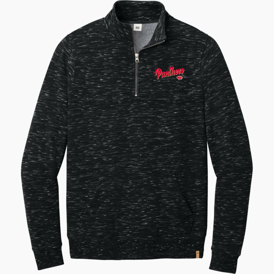 CANEY CREEK HIGH SCHOOL PANTHERS tentree Men's Space Dye 1/4-Zip Fleece Pullover