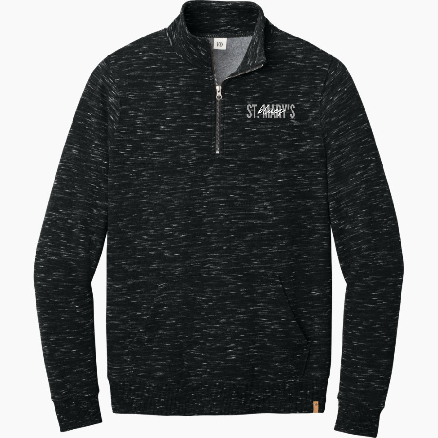 St. Mary's Academy tentree Men's Space Dye 1/4-Zip Fleece Pullover