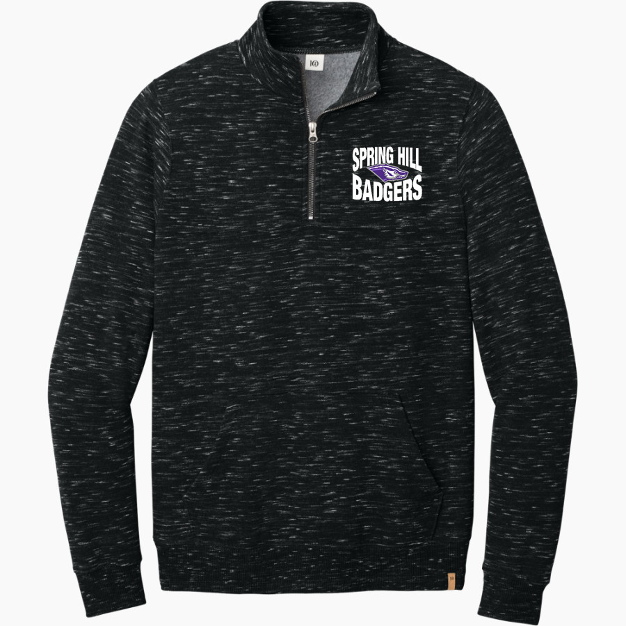 Spring Hill Badgers <span class="pdp-name-mascot">Spring Hill Badgers</span> tentree Men's Space Dye 1/4-Zip Fleece Pullover