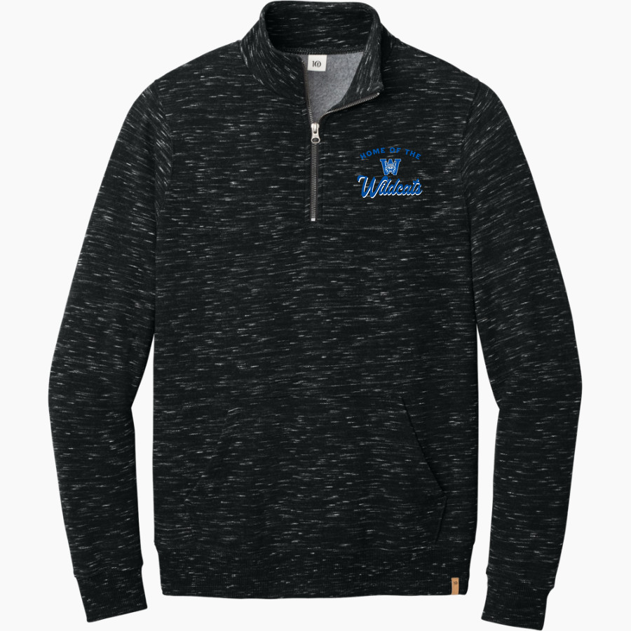 WELCH HIGH SCHOOL WILDCATS tentree Men's Space Dye 1/4-Zip Fleece Pullover