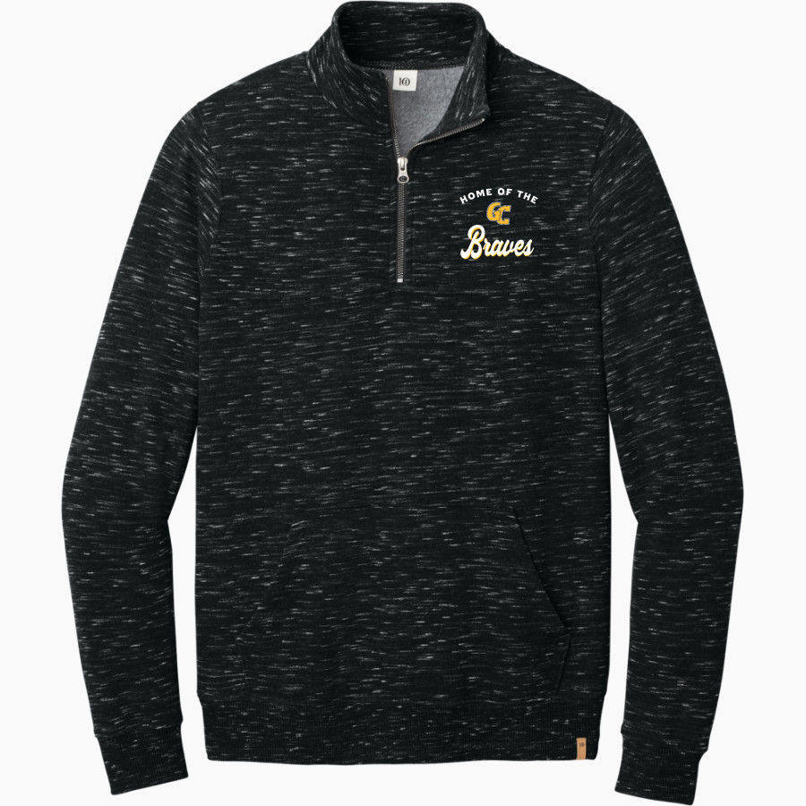 Grant County Braves The Official Online Store <span class="pdp-name-mascot">Grant County Braves</span> tentree Men's Space Dye 1/4-Zip Fleece Pullover