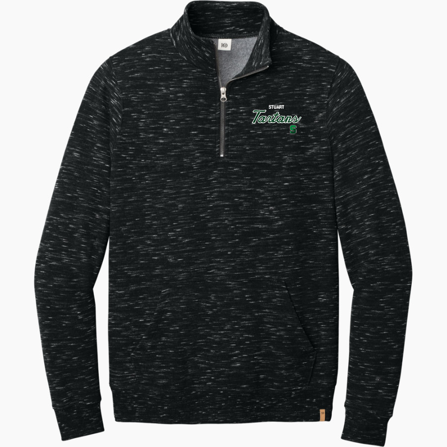 Stuart Tartans tentree Men's Space Dye 1/4-Zip Fleece Pullover