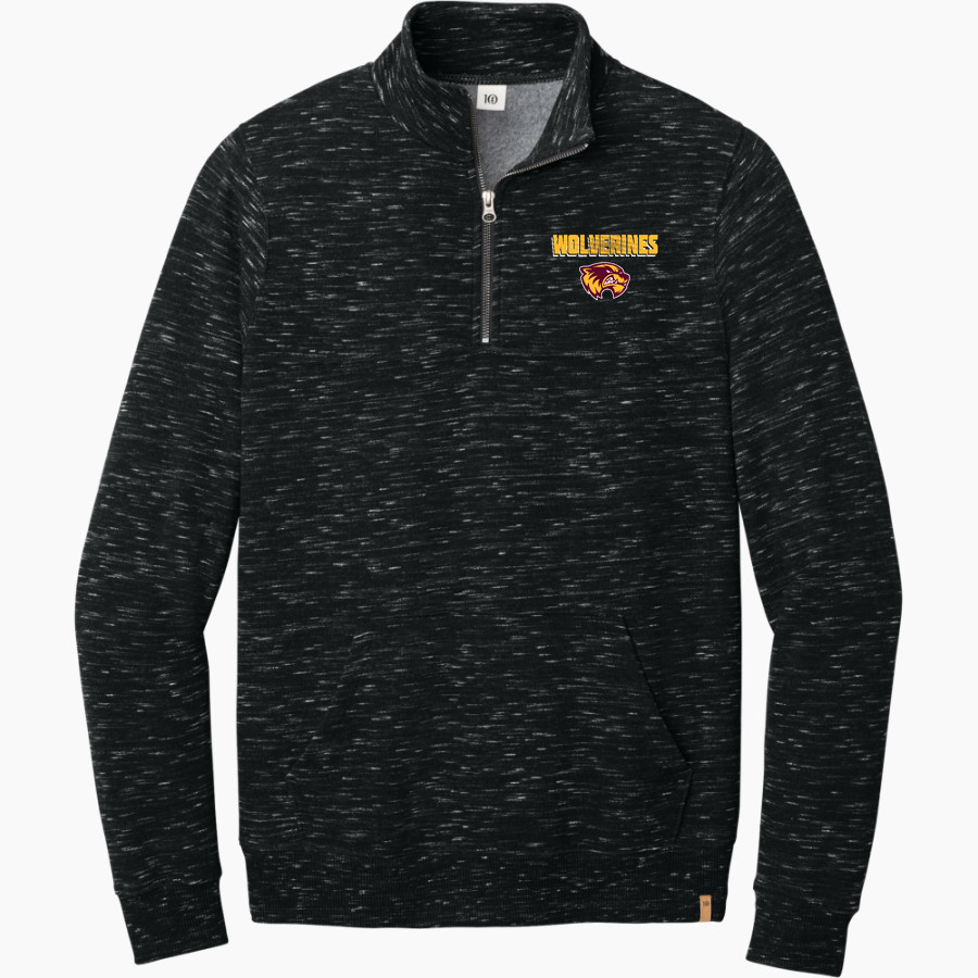 Au Gres-Sims HIGH SCHOOL WOLVERINES <span class="pdp-name-mascot">AU GRES - SIMS WOLVERINES</span> tentree Men's Space Dye 1/4-Zip Fleece Pullover
