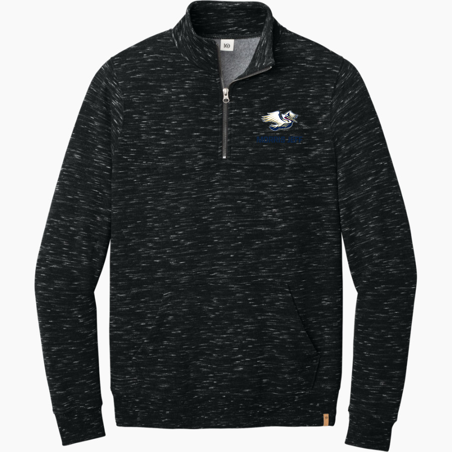 Morris Jeff Pelicans tentree Men's Space Dye 1/4-Zip Fleece Pullover