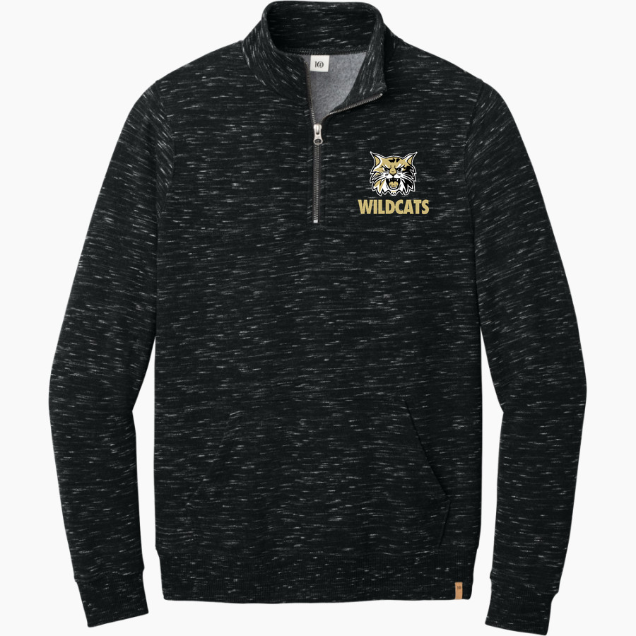 Blacksburg Wildcats tentree Men's Space Dye 1/4-Zip Fleece Pullover