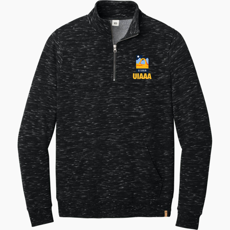 UIAAA Online Store tentree Men's Space Dye 1/4-Zip Fleece Pullover