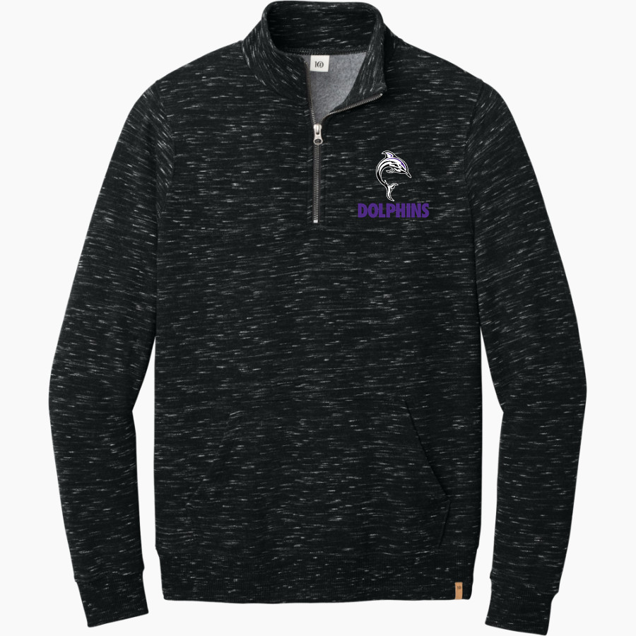 Bergman Dolphins <span class="pdp-name-mascot">Frank V. Bergman Elementary Dolphins</span> tentree Men's Space Dye 1/4-Zip Fleece Pullover