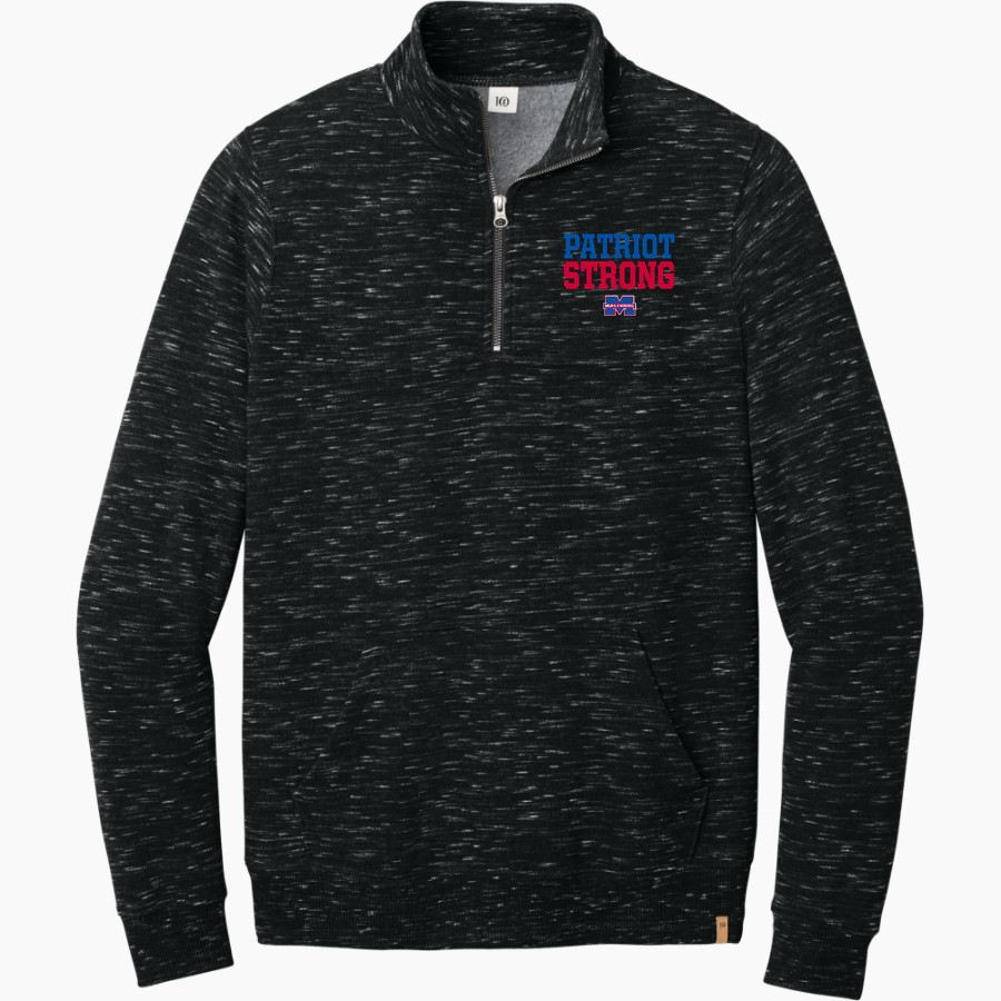 Peter Muhlenberg Patriots tentree Men's Space Dye 1/4-Zip Fleece Pullover
