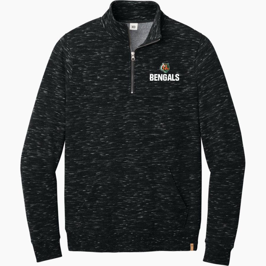 Plainfield East Bengals tentree Men's Space Dye 1/4-Zip Fleece Pullover