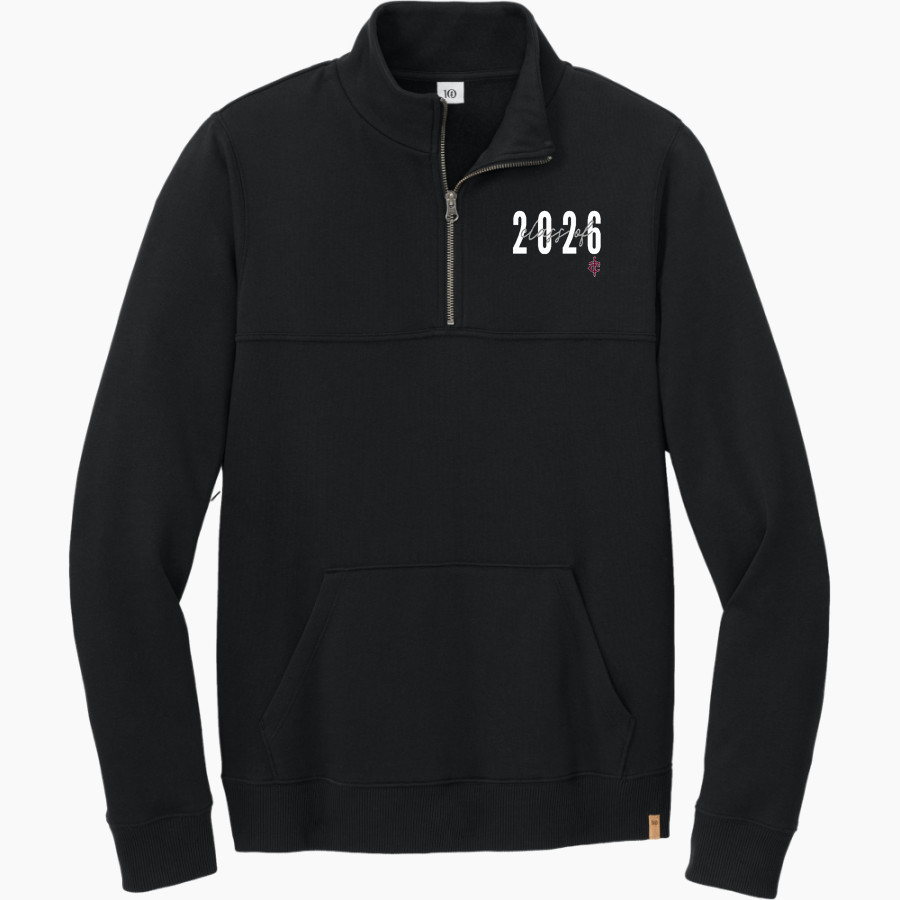 Trinity Warriors <span class="pdp-name-mascot">Trinity Christian Warriors</span> tentree Men's Space Dye 1/4-Zip Fleece Pullover