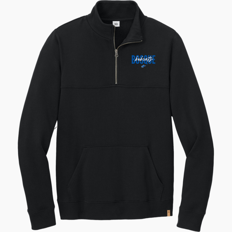 BOSQUE SCHOOL BOBCATS <span class="pdp-name-mascot">BOSQUE BOBCATS</span> tentree Men's Space Dye 1/4-Zip Fleece Pullover