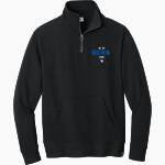 WATER VALLEY HIGH SCHOOL BLUE DEVILS tentree Women's Space Dye 1/4-Zip Fleece Pullover Front Thumbnail