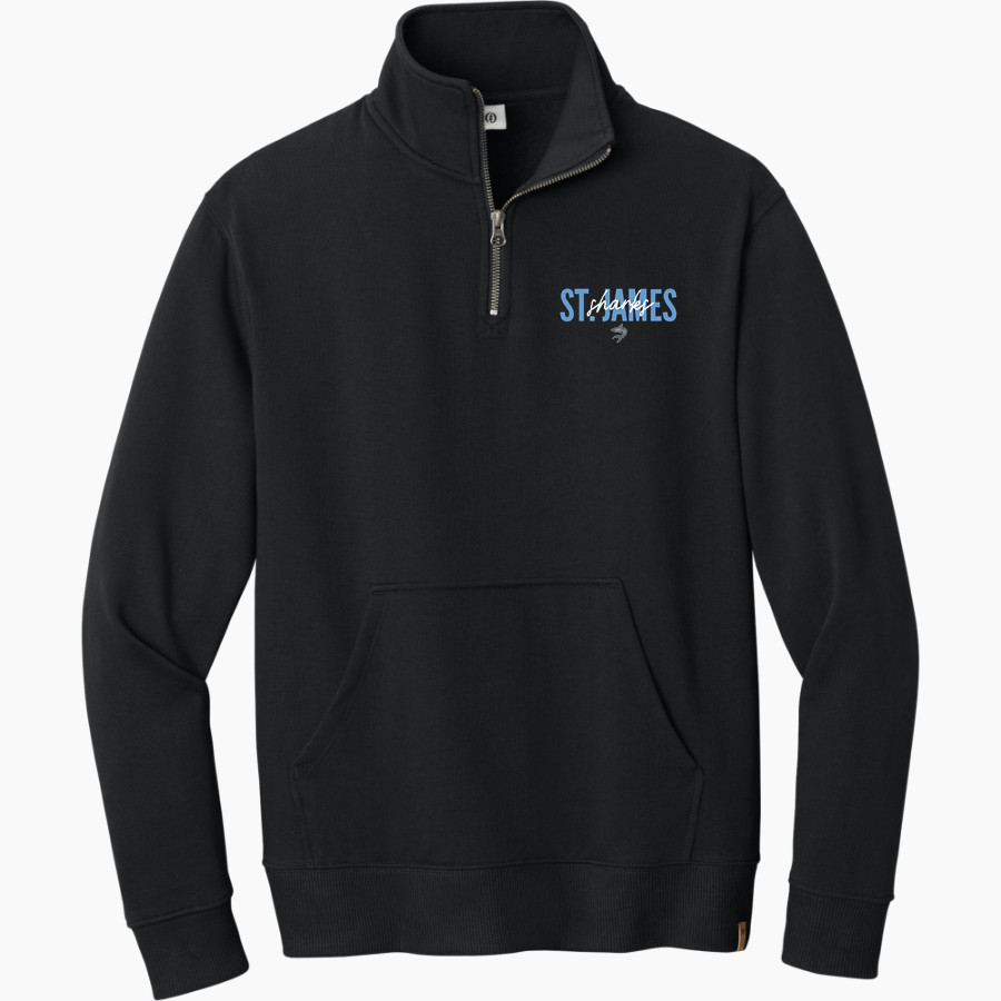 St. James Sharks <span class="pdp-name-mascot">St. James Sharks</span> tentree Women's Space Dye 1/4-Zip Fleece Pullover