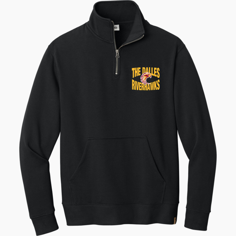 THE DALLES HIGH SCHOOL RIVERHAWKS tentree Women's Space Dye 1/4-Zip Fleece Pullover