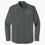 Sycamore Longhorns Port Authority Long Sleeve Nailhead Easy Care Shirt Front Thumbnail