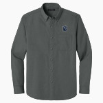 Berry Vikings Port Authority Long Sleeve Nailhead Easy Care Shirt Front Thumbnail
