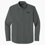 Junction City Blue Jays Port Authority Long Sleeve Nailhead Easy Care Shirt Front Thumbnail