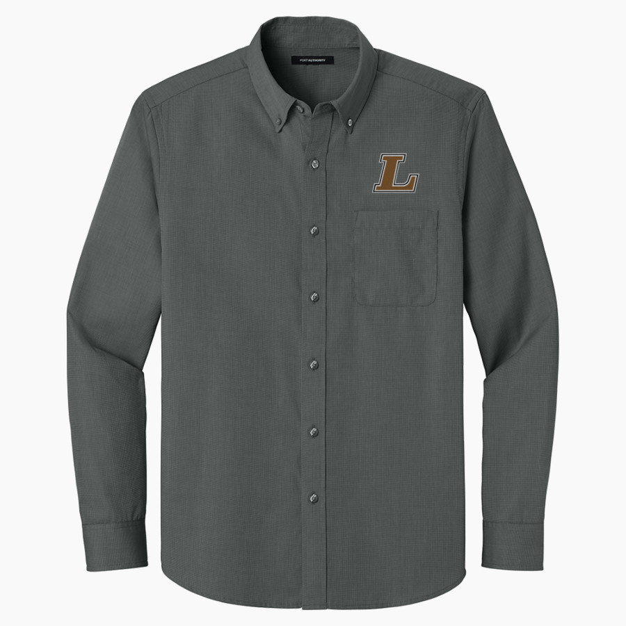 Sycamore Longhorns Port Authority Long Sleeve Nailhead Easy Care Shirt