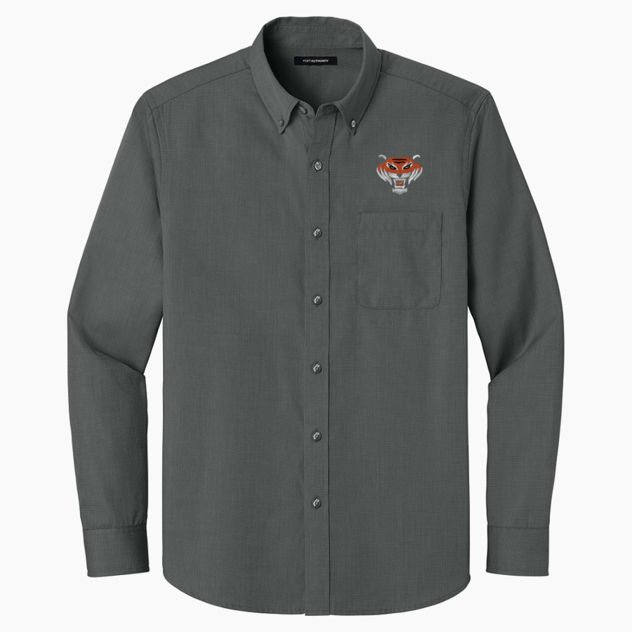 Milbridge Tigers Port Authority Long Sleeve Nailhead Easy Care Shirt