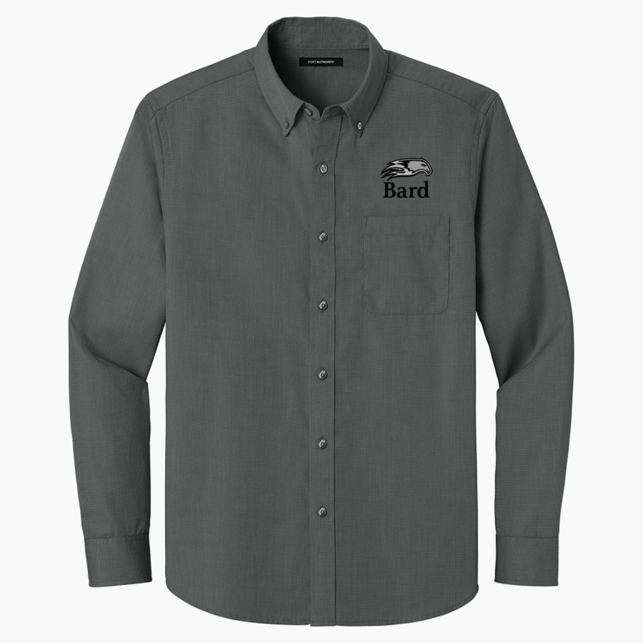 Bard College Official Online Store Port Authority Long Sleeve Nailhead Easy Care Shirt