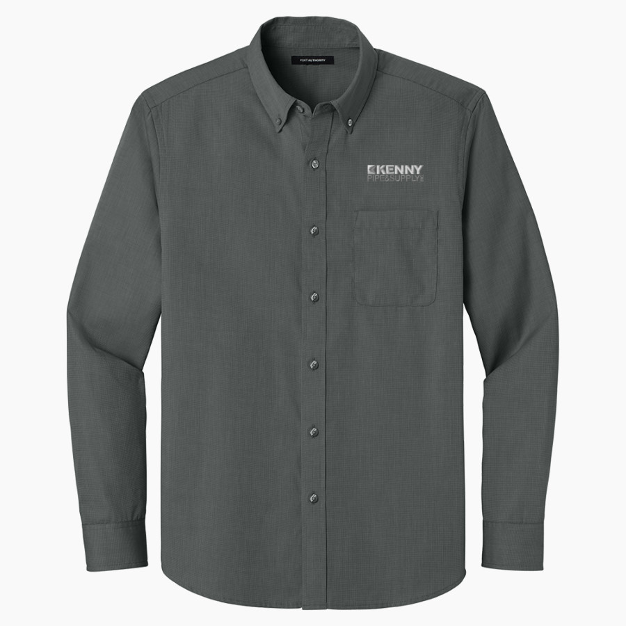 KENNY PIPE & SUPPLY <span class="pdp-name-mascot">KENNY PIPE & SUPPLY</span> Port Authority Long Sleeve Nailhead Easy Care Shirt