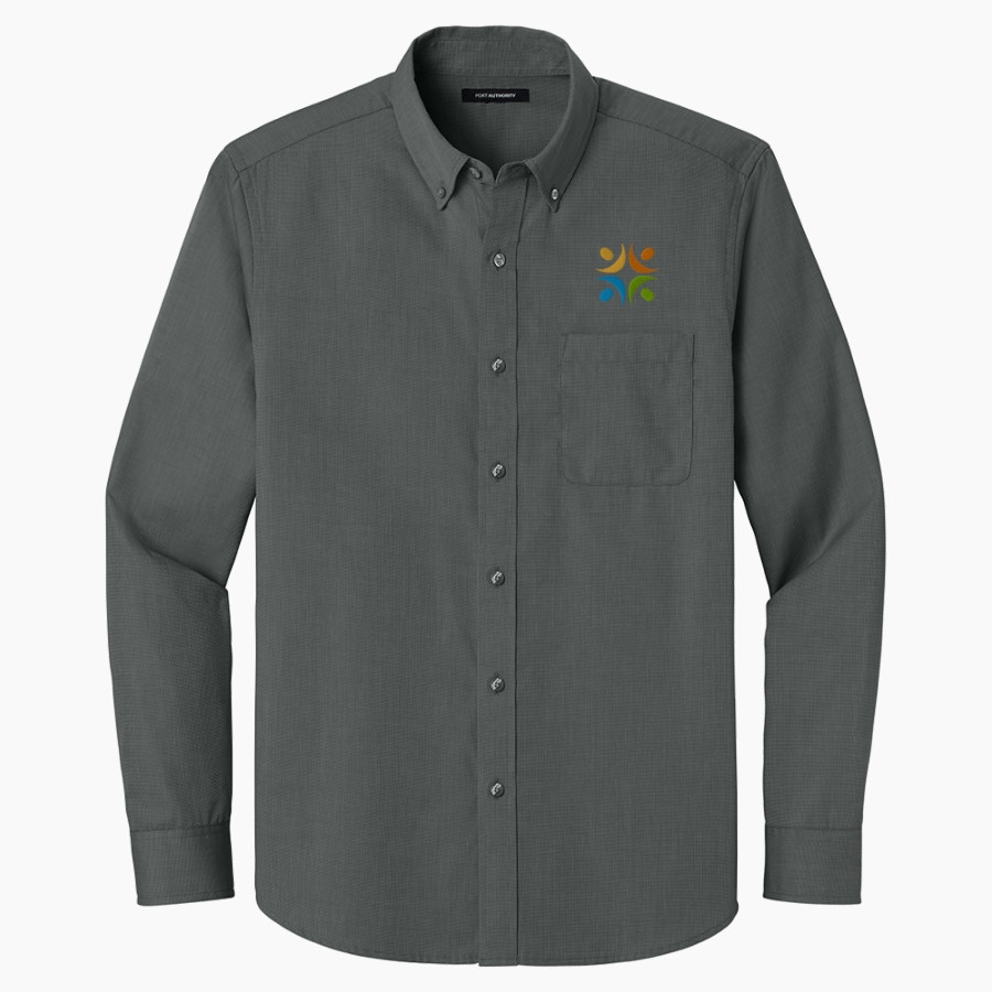 Inly School Port Authority Long Sleeve Nailhead Easy Care Shirt