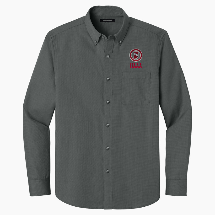 IIAAA IIAAA Port Authority Long Sleeve Nailhead Easy Care Shirt