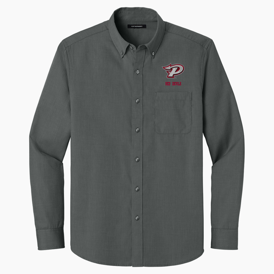 Pike Red Devils <span class="pdp-name-mascot">Pike Red Devils</span> Port Authority Long Sleeve Nailhead Easy Care Shirt