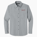 Roxbury Latin <span class="pdp-name-mascot">Roxbury Latin Foxes</span> Port Authority Long Sleeve Nailhead Easy Care Shirt Front Thumbnail