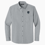 HOULTON HIGH SCHOOL SHIRETOWNERS Port Authority Long Sleeve Nailhead Easy Care Shirt Front Thumbnail