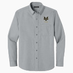 Mt Vernon Marauders Port Authority Long Sleeve Nailhead Easy Care Shirt Front Thumbnail