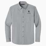 Mount Aloysius College Mounties Port Authority Long Sleeve Nailhead Easy Care Shirt Front Thumbnail