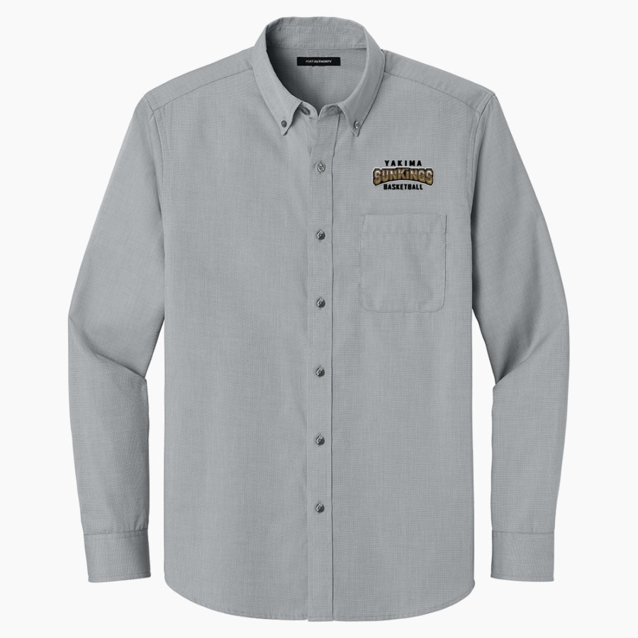 Yakima Sunkings Sunkings <span class="pdp-name-mascot">Yakima Sunkings</span> Port Authority Long Sleeve Nailhead Easy Care Shirt