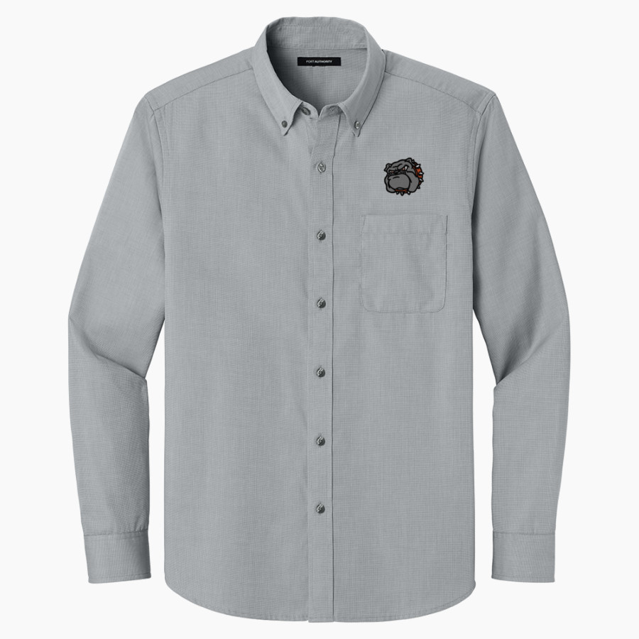 WATERLOO HIGH SCHOOL BULLDOGS <span class="pdp-name-mascot">WATERLOO BULLDOGS</span> Port Authority Long Sleeve Nailhead Easy Care Shirt