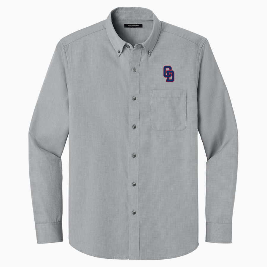 METAIRIE PARK COUNTRY DAY SCHOOL CAJUNS <span class="pdp-name-mascot">METAIRIE PARK CAJUNS</span> Port Authority Long Sleeve Nailhead Easy Care Shirt