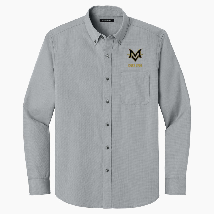 Mt Vernon Marauders Port Authority Long Sleeve Nailhead Easy Care Shirt