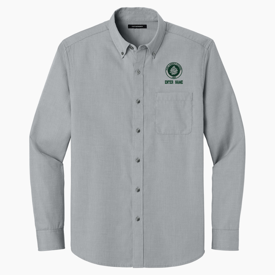 Pine Cobble Pine Cobble Port Authority Long Sleeve Nailhead Easy Care Shirt