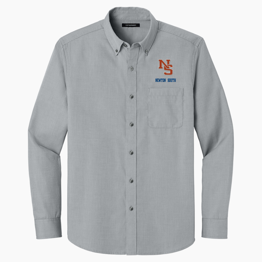 NEWTON SOUTH HIGH SCHOOL LIONS <span class="pdp-name-mascot">NEWTON SOUTH LIONS</span> Port Authority Long Sleeve Nailhead Easy Care Shirt
