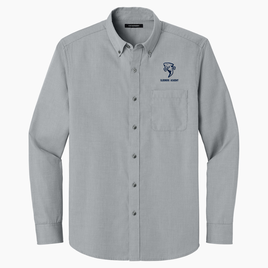 OLDENBURG ACADEMY TWISTERS <span class="pdp-name-mascot">OLDENBURG ACADEMY TWISTERS</span> Port Authority Long Sleeve Nailhead Easy Care Shirt