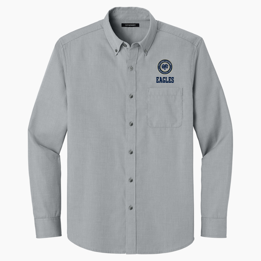 WILLOWS ACADEMY Eagles <span class="pdp-name-mascot">Willows Eagles</span> Port Authority Long Sleeve Nailhead Easy Care Shirt