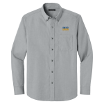 DIME BOX HIGH SCHOOL LONGHORNS <span class="pdp-name-mascot">DIME BOX LONGHORNS</span> Port Authority Long Sleeve Nailhead Easy Care Shirt Front Thumbnail