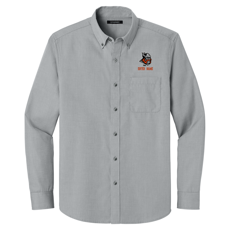 Dibble Vikings <span class="pdp-name-mascot">Dibble Vikings</span> Port Authority Long Sleeve Nailhead Easy Care Shirt