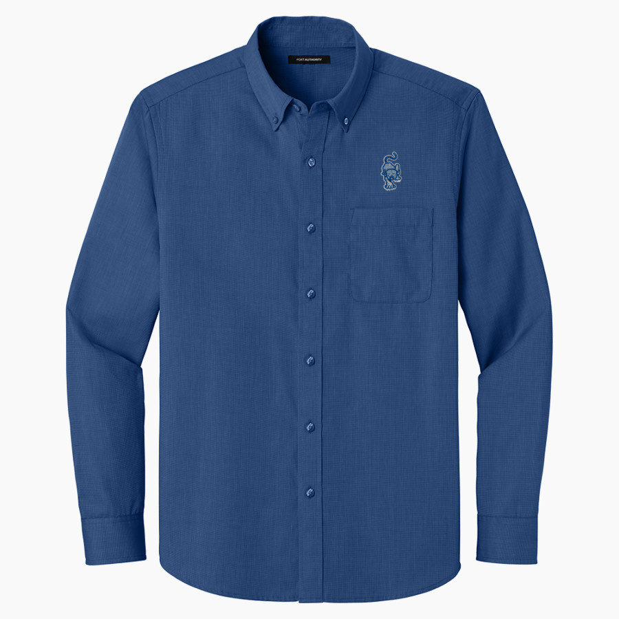 WENDELL PHILLIPS ACADEMY WILDCATS <span class="pdp-name-mascot">WENDELL PHILLIPS ACADEMY WILDCATS</span> Port Authority Long Sleeve Nailhead Easy Care Shirt