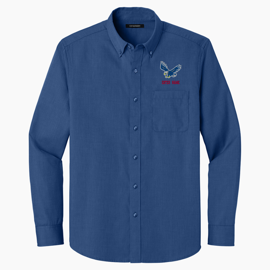 Olentangy Hyatts Eagles <span class="pdp-name-mascot">Olentangy Hyatts Eagles</span> Port Authority Long Sleeve Nailhead Easy Care Shirt