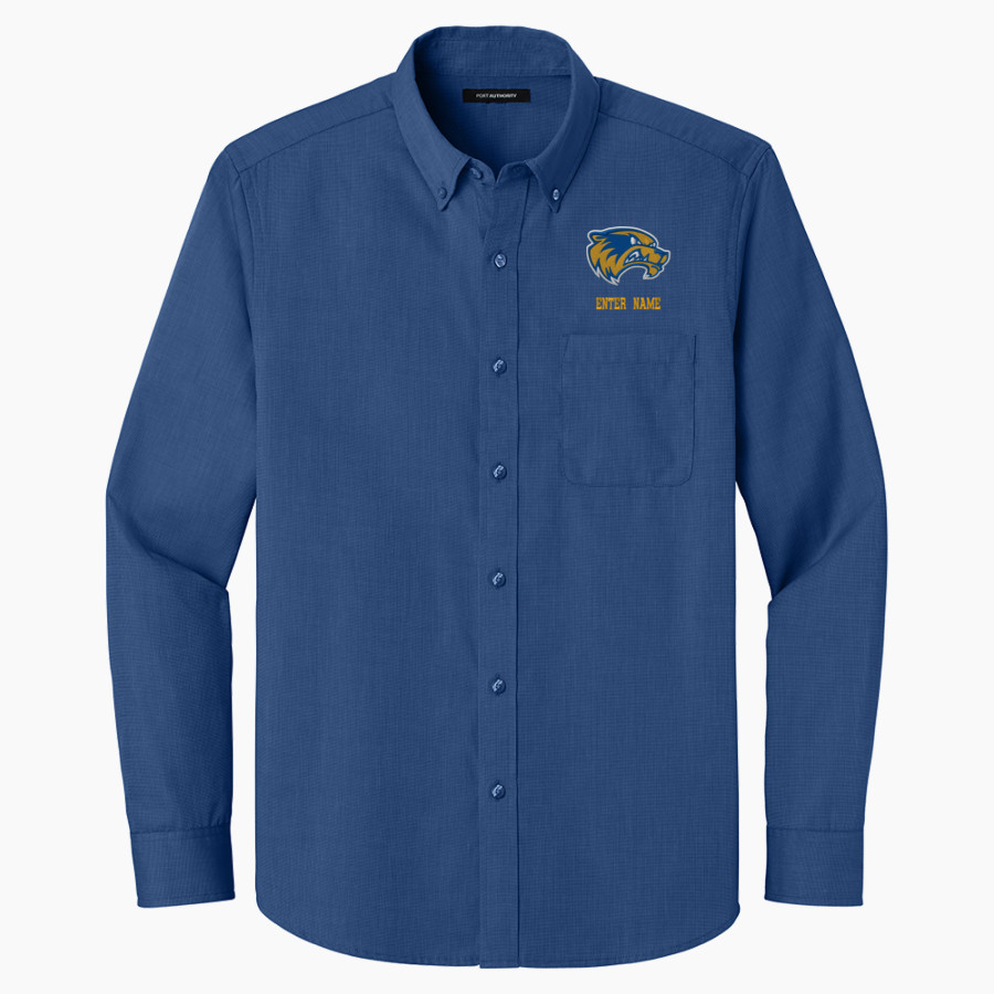 WADENA DEER CREEK HIGH SCHOOL WOLVERINES Port Authority Long Sleeve Nailhead Easy Care Shirt