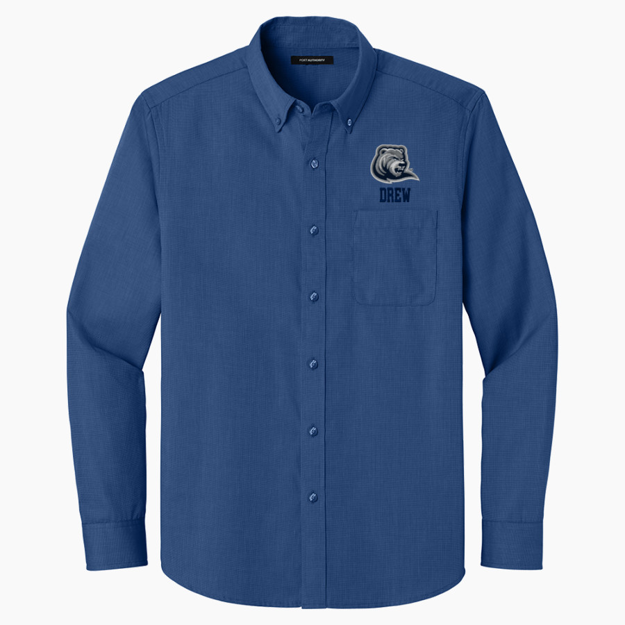 Drew Rangers <span class="pdp-name-mascot">Drew University Rangers</span> Port Authority Long Sleeve Nailhead Easy Care Shirt